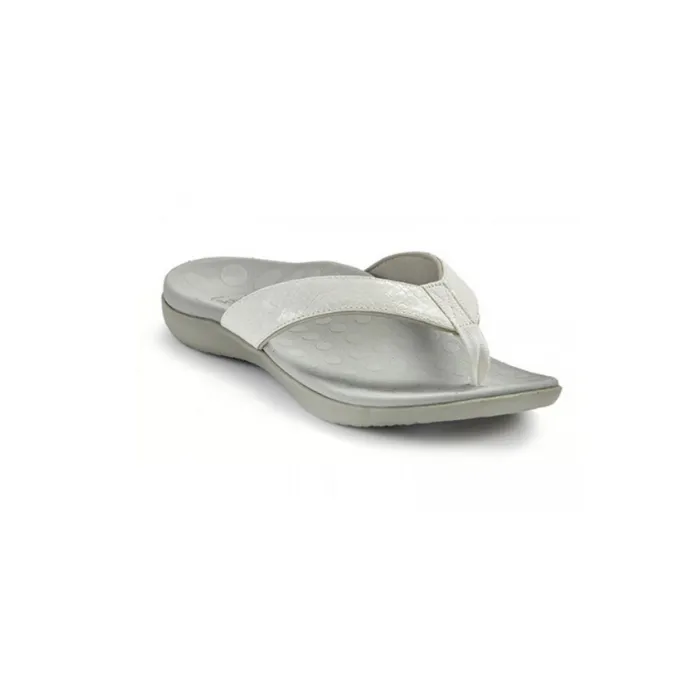 Scholl Sonoma II Thong White Reptile