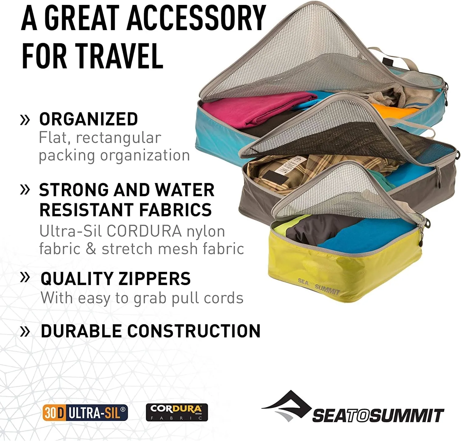 Sea to Summit Travelling Light Garment Mesh Bag Packing Organizer