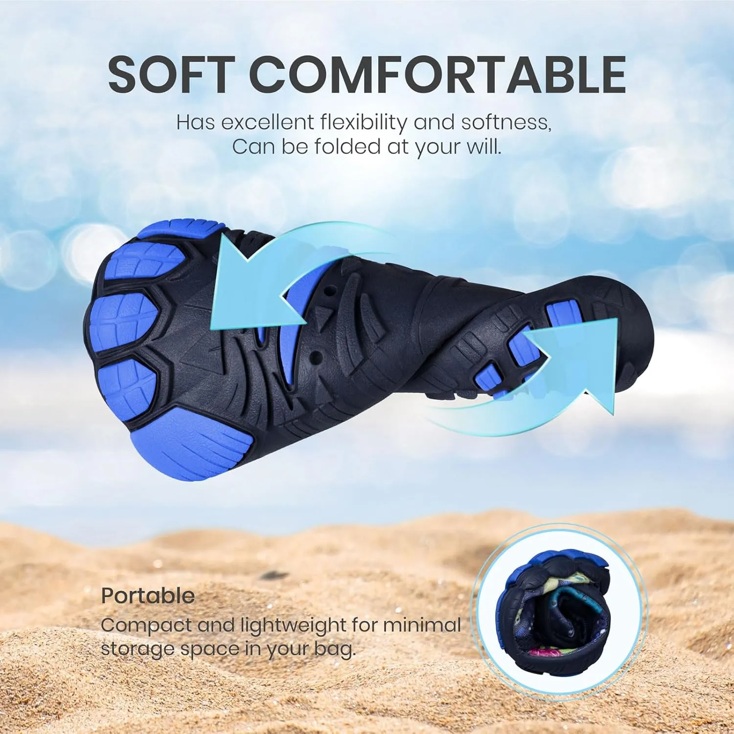 SEEKWAY Barefoot Water Shoes for Kids - Wide Toe Box and Quick-Dry Sand Shoes Toddler for Hiking Swim Beach Pool Kayak Sport Accessories, Camping Essentials Non-Slip for Boys Girls Sizes