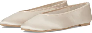 Seychelles Women's Georgette Satin Ballet Flat, Natural, 6.5