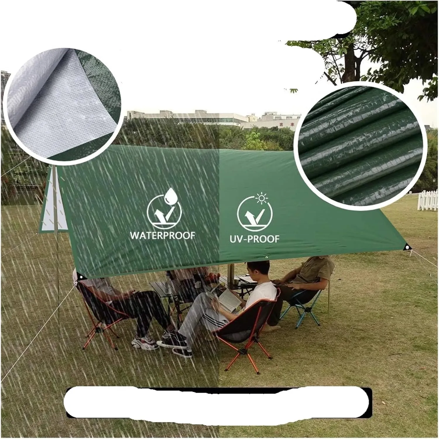 Shade Net 2/3/4/5M Car Side Awning with Pole Outdoor Camping Tent Tarp Canopy Shade Sun Shelter Garden Sunshade net(D,2x3M)