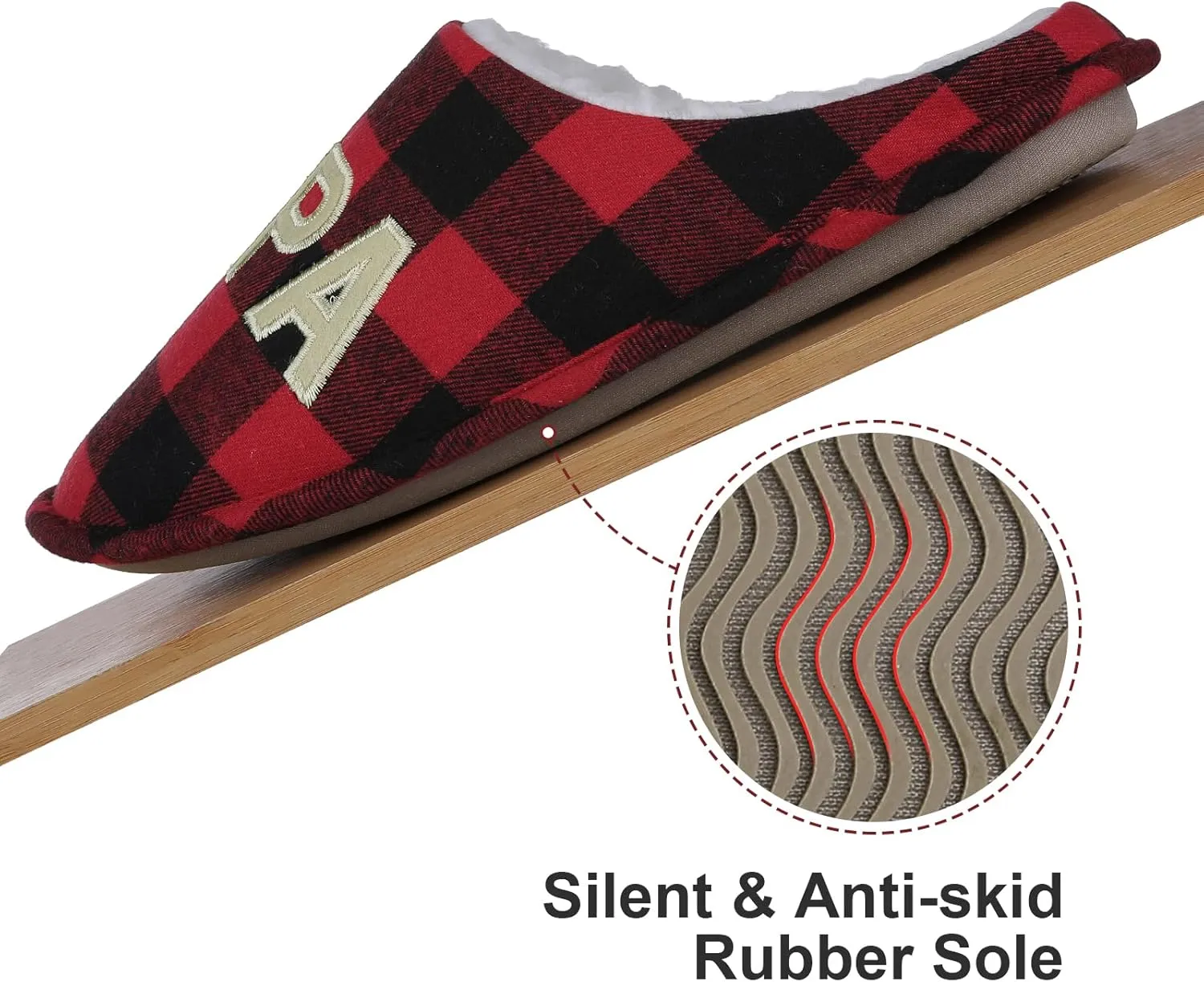 shevalues Best Mama Papa House Slippers for Mom and Dad from Daughter Son, Memory Foam Indoor Slippers for Women Men