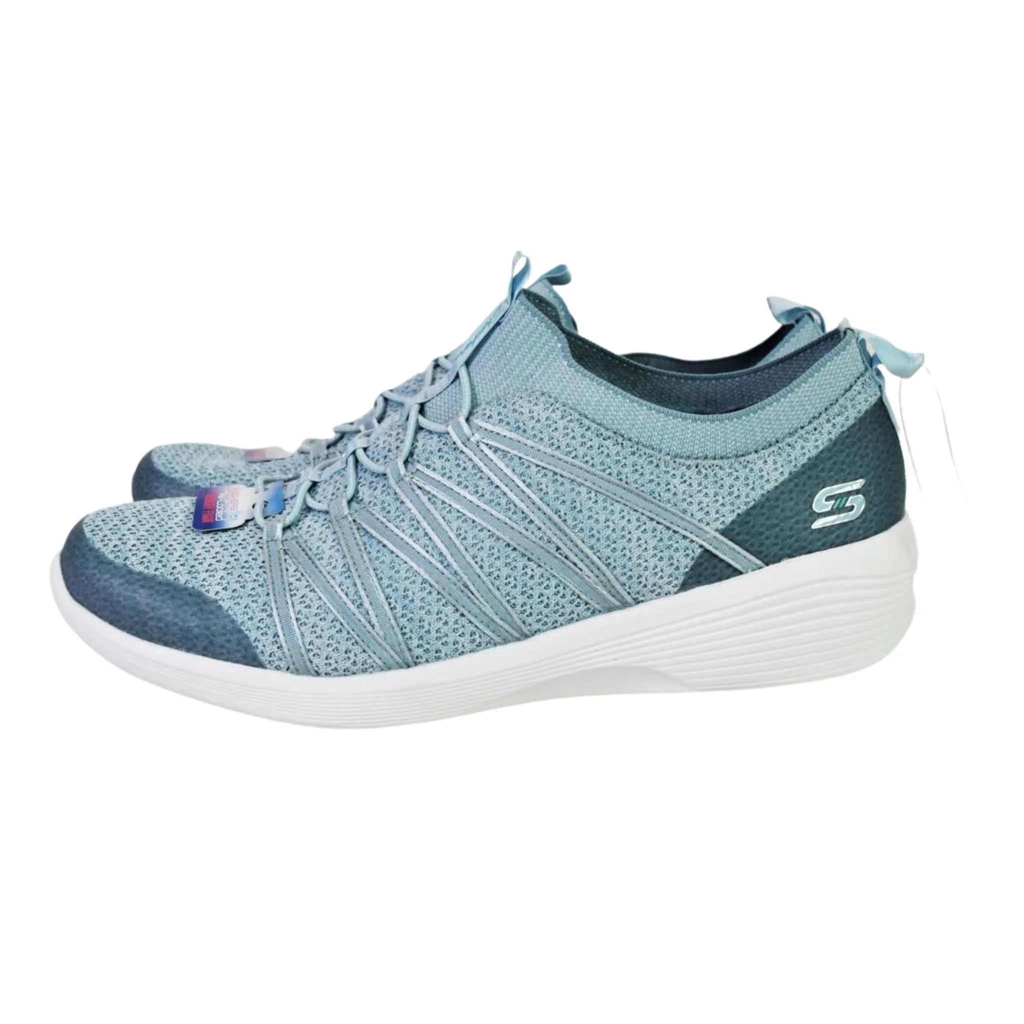 Skechers Arya Ladies Slip On Shoe Blue 6