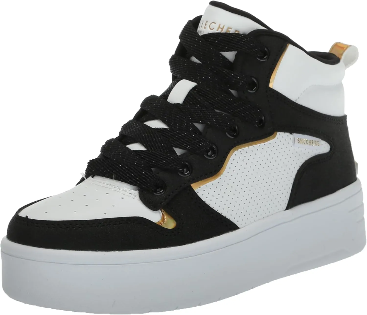 Skechers Girl's Court High-Shine Kicks Sneaker
