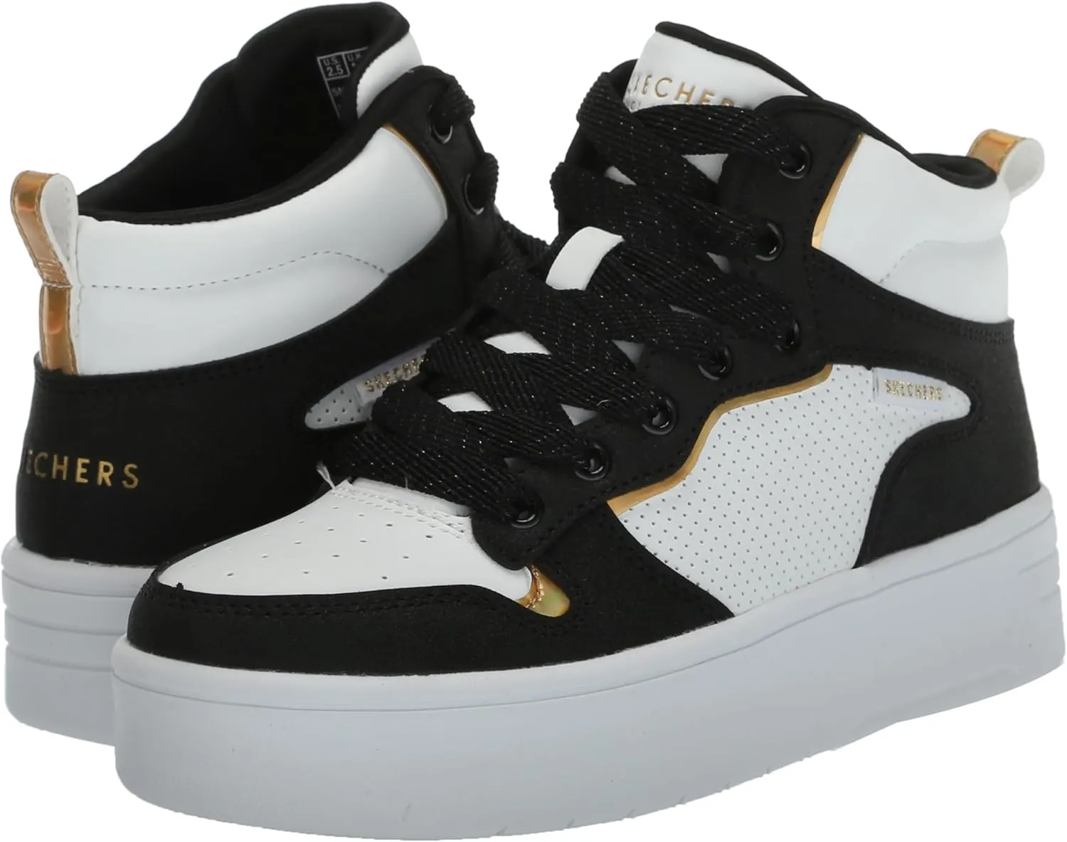 Skechers Girl's Court High-Shine Kicks Sneaker