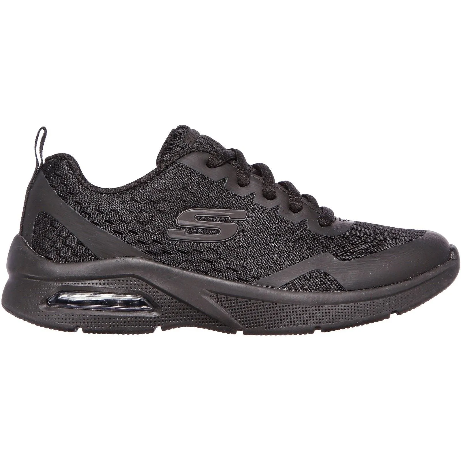 Skechers Microspec Max Polyester Boys's Black Textile & Trim Trainers