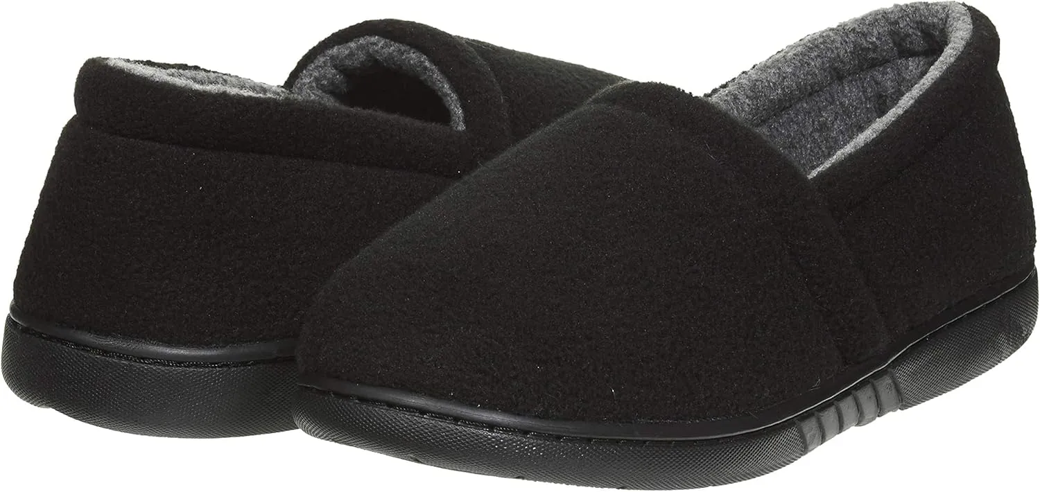 Skysole Fleece Slippers for Boys, Soft Kids Slippers with Closed Back