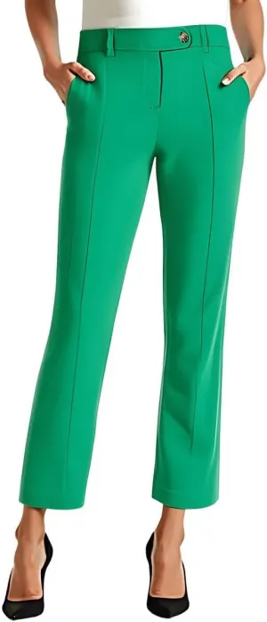Slim Leg Pants with Fly-Front Closure by Jones New York