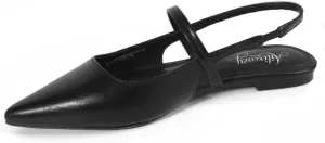 Slingback Flats for Women, Pointed Toe Women's Flats Square Topline Slip On for Fashion Dressy Date Comfort Casual Office Shoes for Women