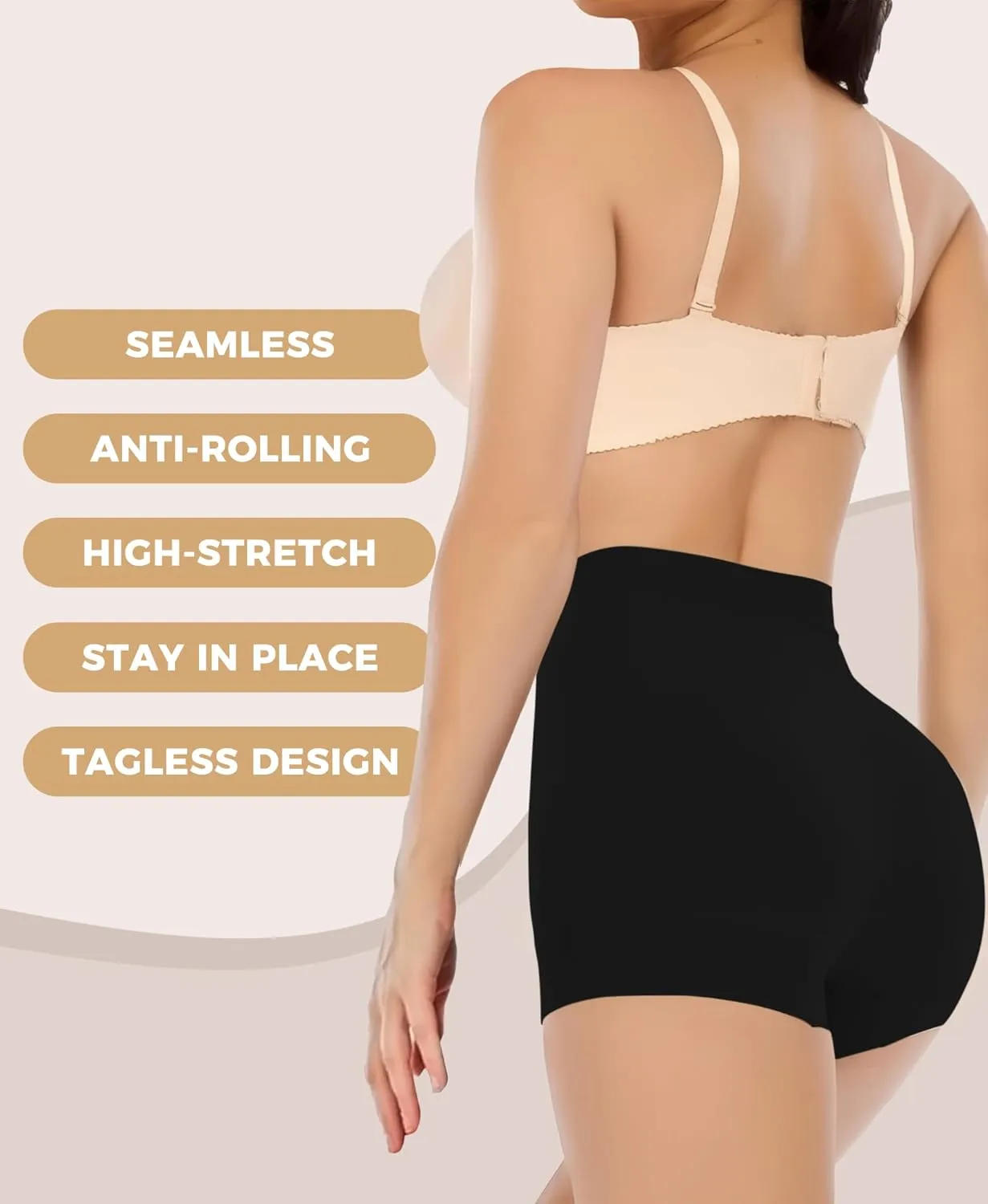 Slip Shorts for Women Under Dresses, Seamless Anti Chafing Shorts Summer, Biker Shorts for Women