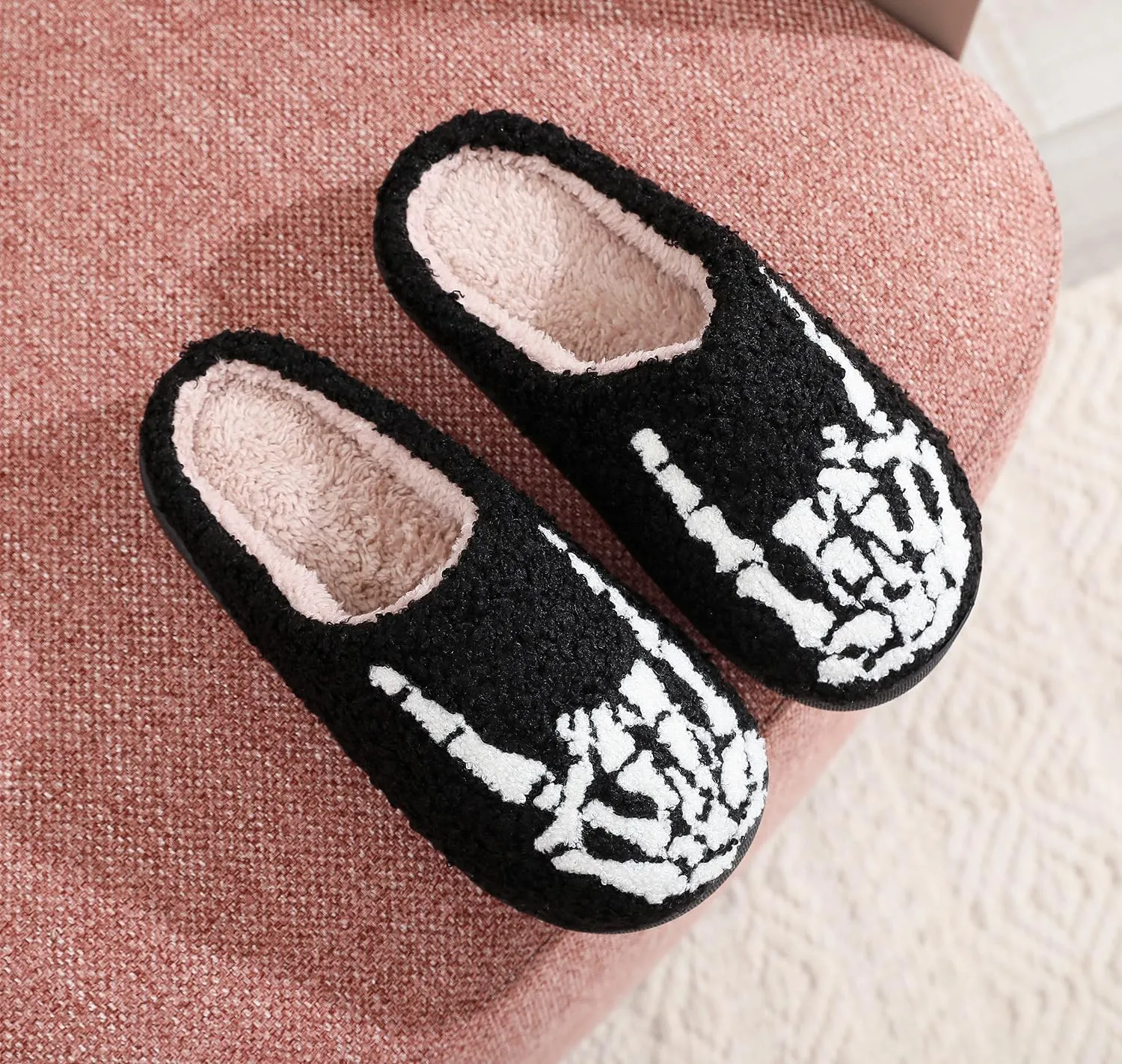 Slippers for Women Men Fuzzy Memory Foam Slipper Fluffy Winter Soft Warm Slip On House Shoes