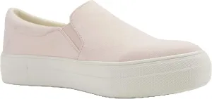 Soda Flat Women Shoes Slip On Loafers Casual Sneakers Memory Foam Insoles Hidden Platform/Flatform Round Toe Hike-G Light Baby Pink 7.5