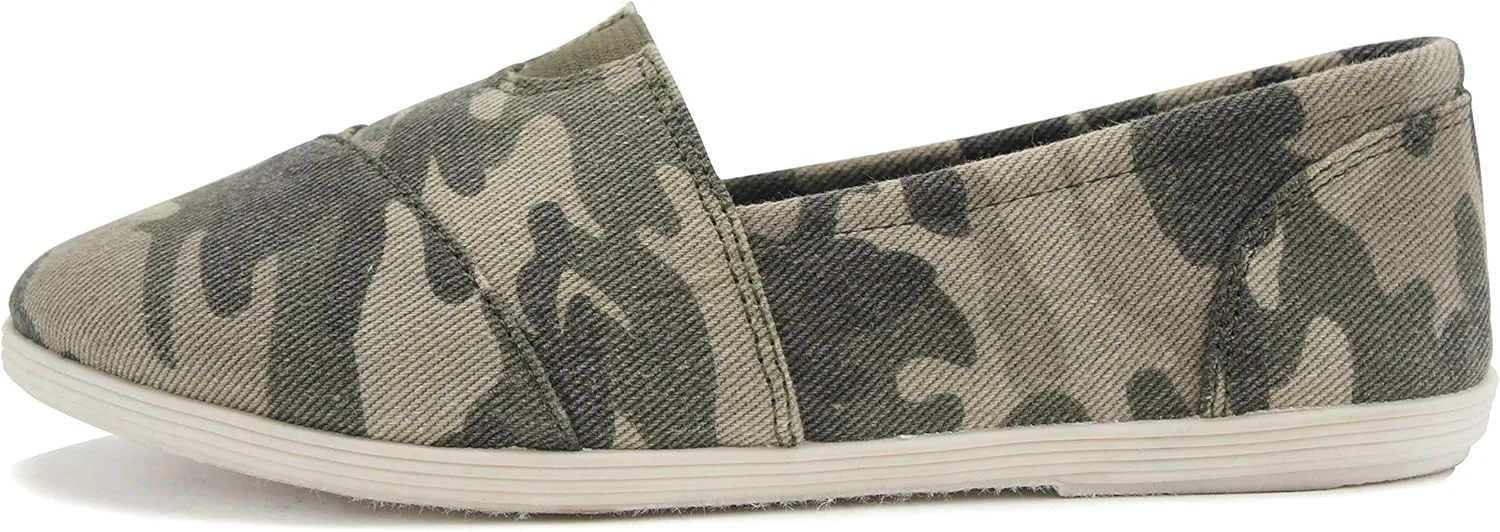 Soda Shoes Women's Obji Round Toe Casual Flat with Padded Insole