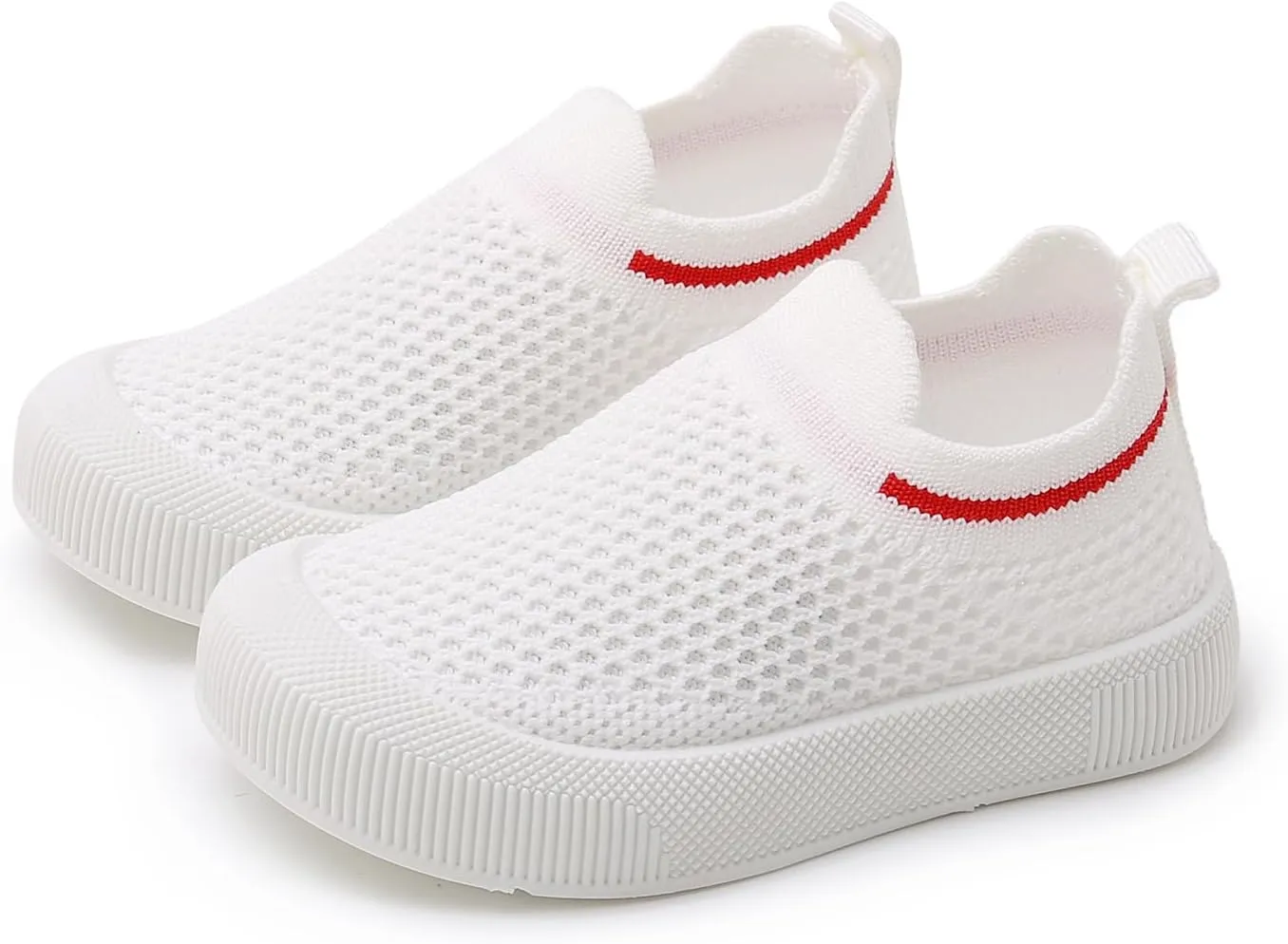 SOFMUO Baby Boys Girls Toddler Sneakers Kids Lightweight Knit Walking Shoes Mesh Breathable Tennis Trainers Shoe 1-3 Yrs…