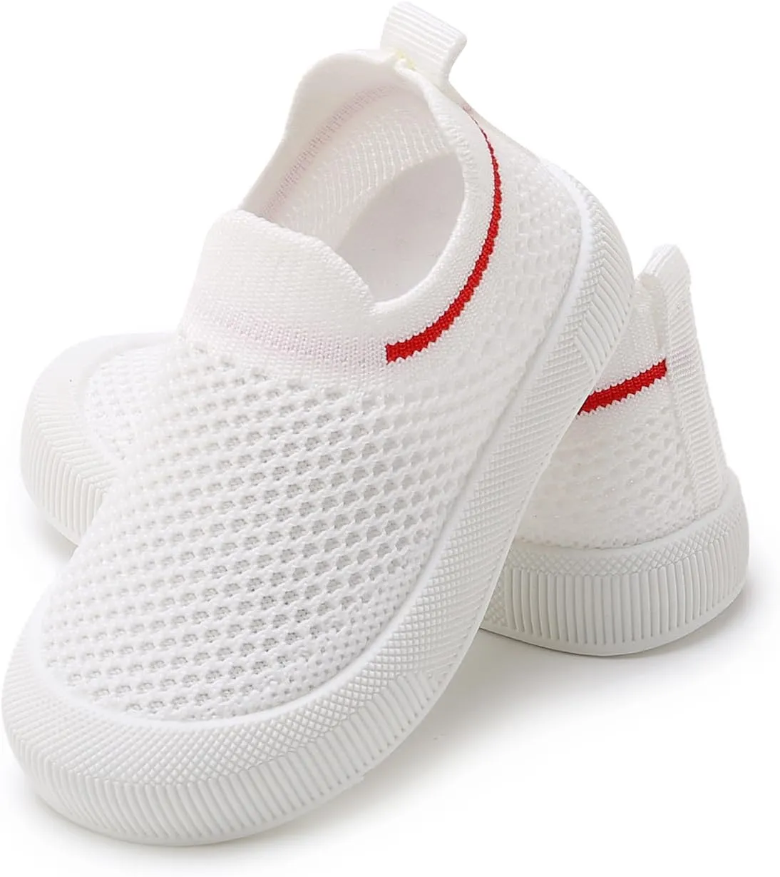 SOFMUO Baby Boys Girls Toddler Sneakers Kids Lightweight Knit Walking Shoes Mesh Breathable Tennis Trainers Shoe 1-3 Yrs…