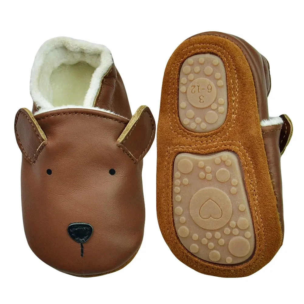 Soft Leather Baby Slip on Shoes