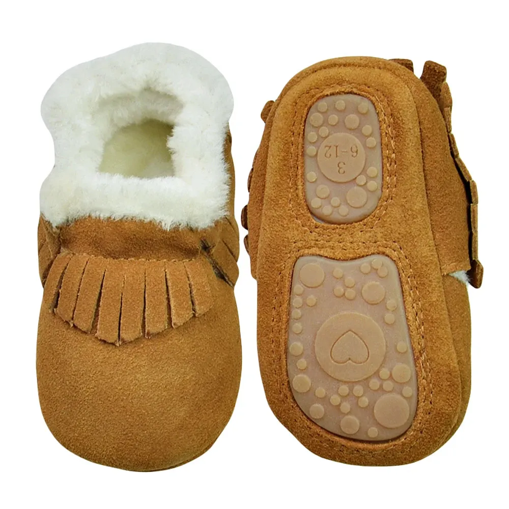 Soft Leather Baby Slip on Shoes