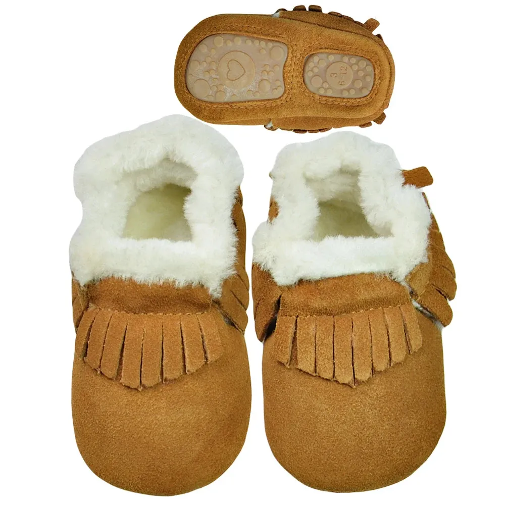 Soft Leather Baby Slip on Shoes