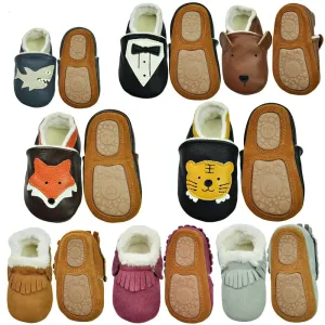 Soft Leather Baby Slip on Shoes