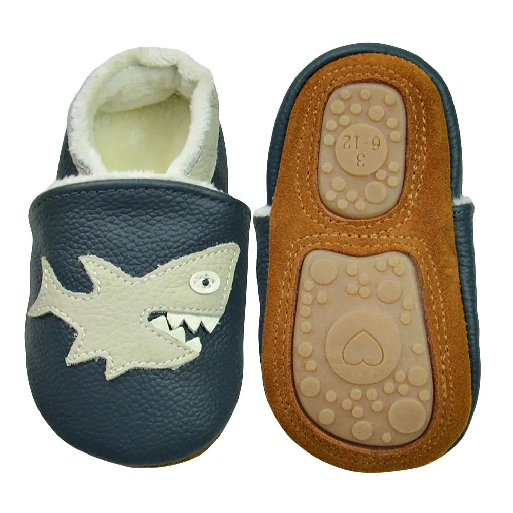 Soft Leather Baby Slip on Shoes