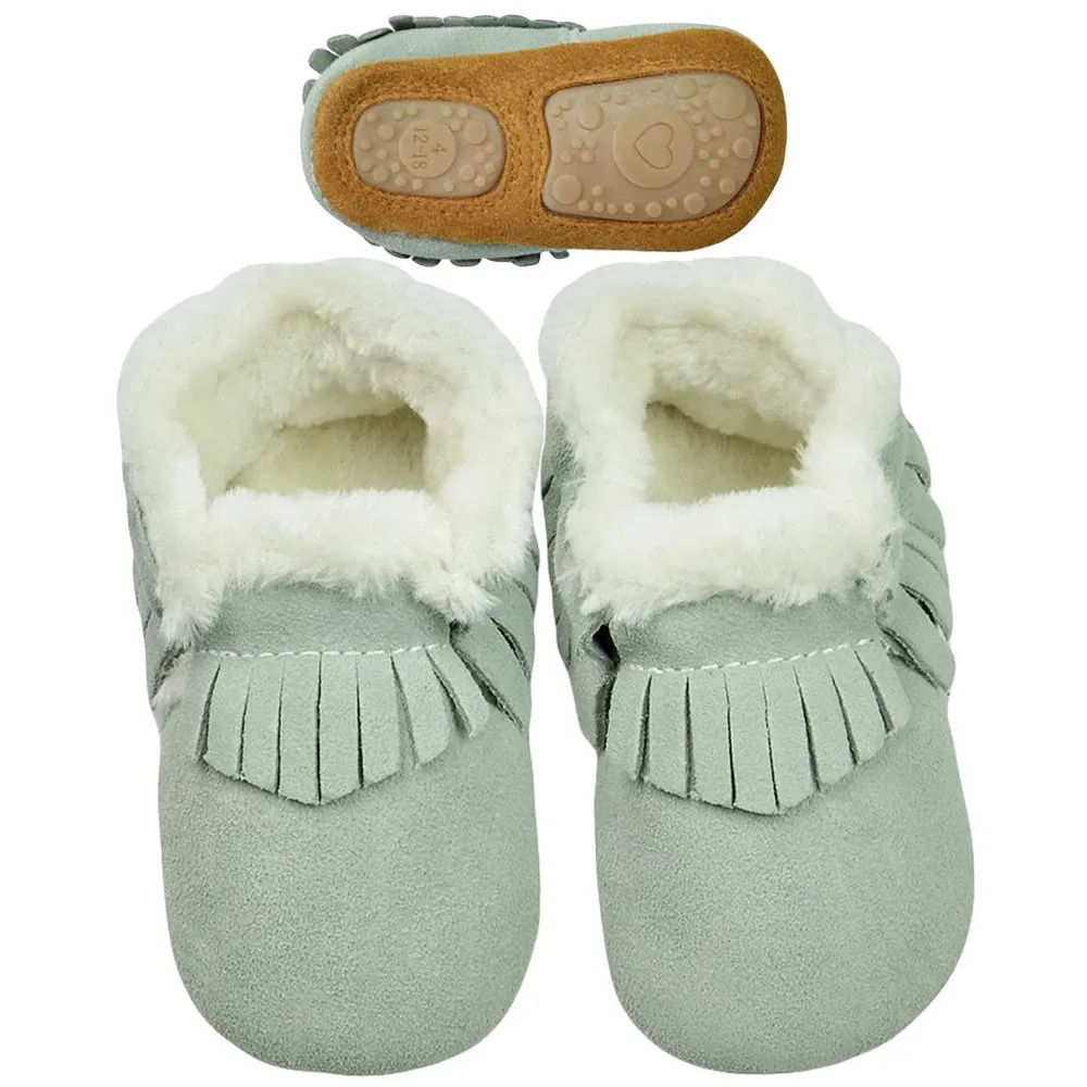 Soft Leather Baby Slip on Shoes