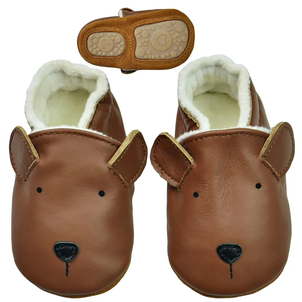 Soft Leather Baby Slip on Shoes