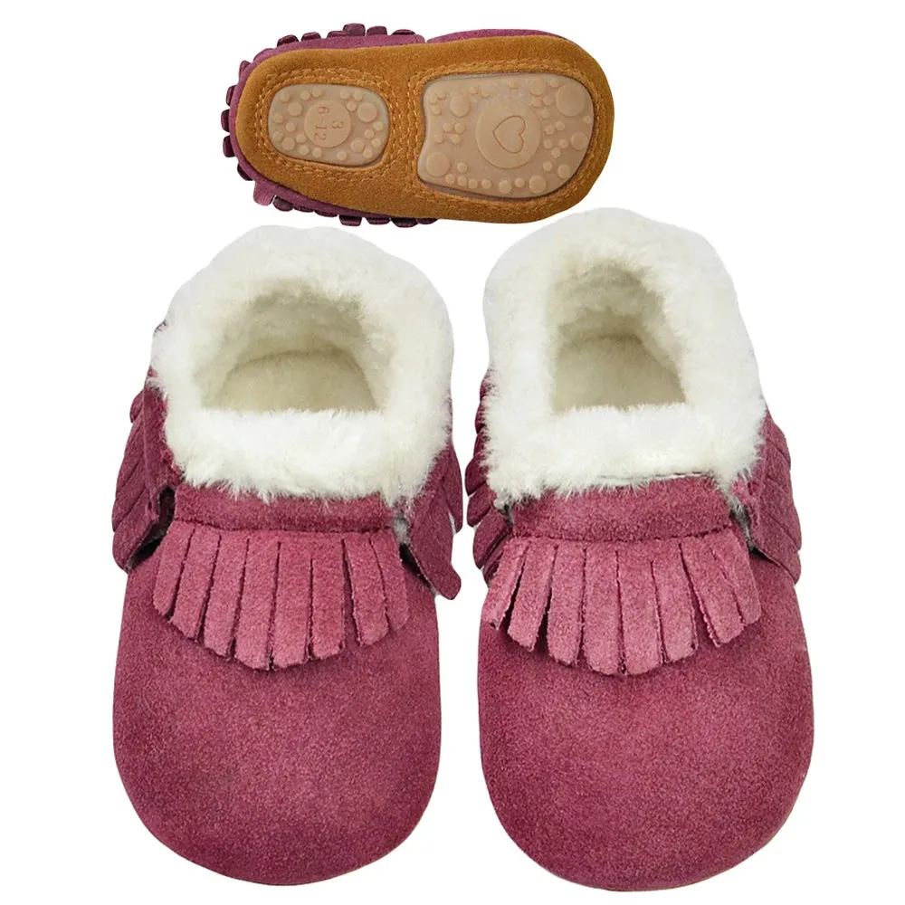 Soft Leather Baby Slip on Shoes