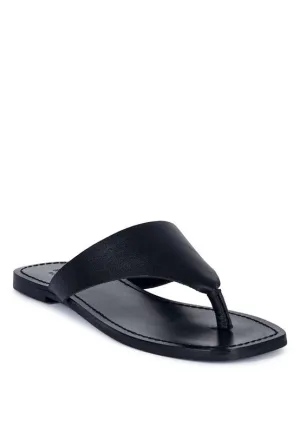 SOFT LEATHER LUXURY THONG FLATS