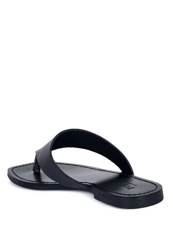 SOFT LEATHER LUXURY THONG FLATS