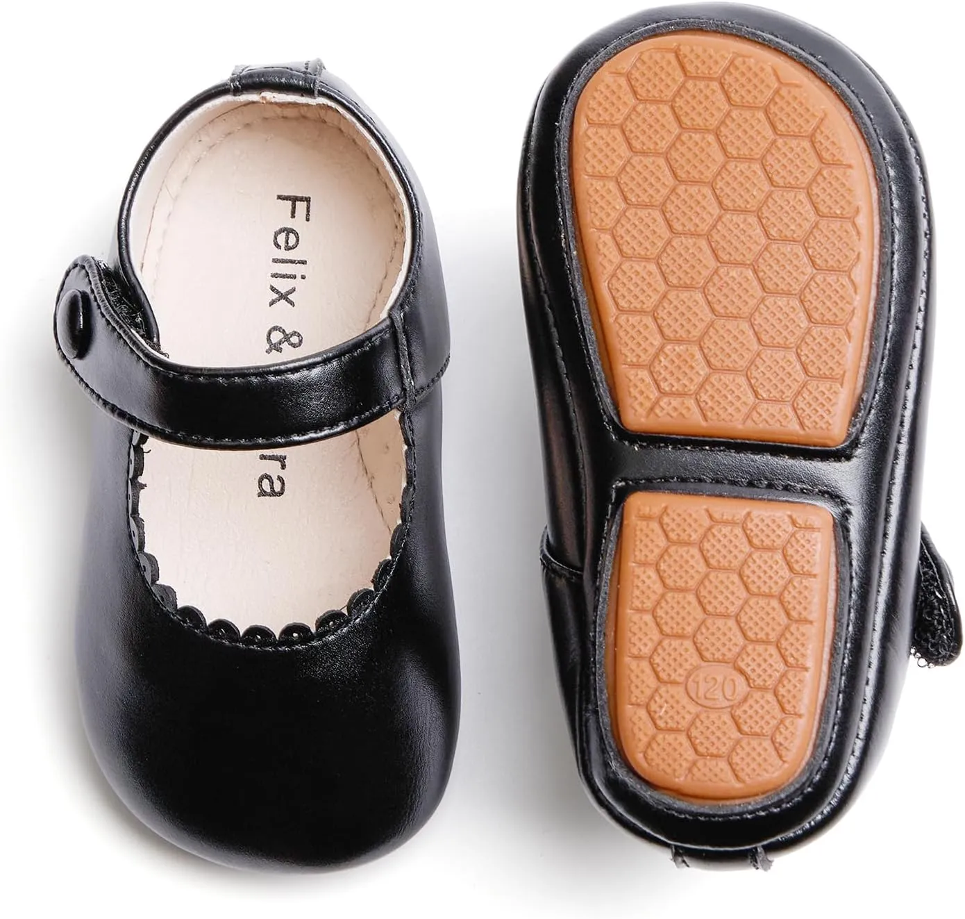 Soft Sole Baby Dress Shoes - Infant Baby Walking Shoes Moccasinss Rubber Sole Crib Shoes.