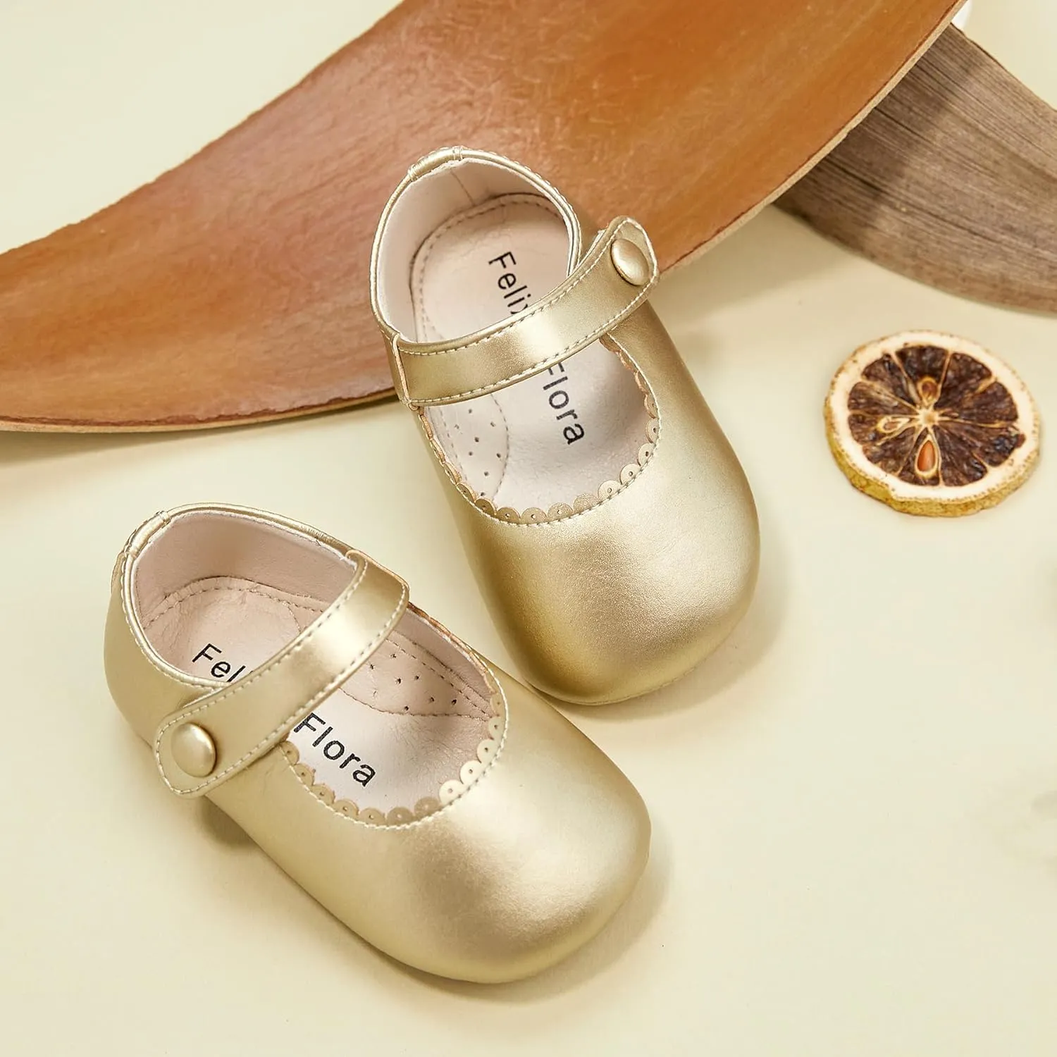 Soft Sole Baby Dress Shoes - Infant Baby Walking Shoes Moccasinss Rubber Sole Crib Shoes.
