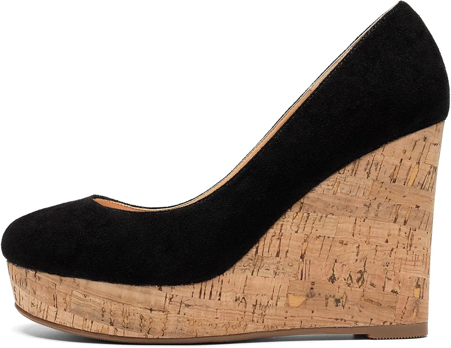Soireelady Women's Platform Wedges Heel Pumps Slip on Platform High Heel Wedge Pump Shoes