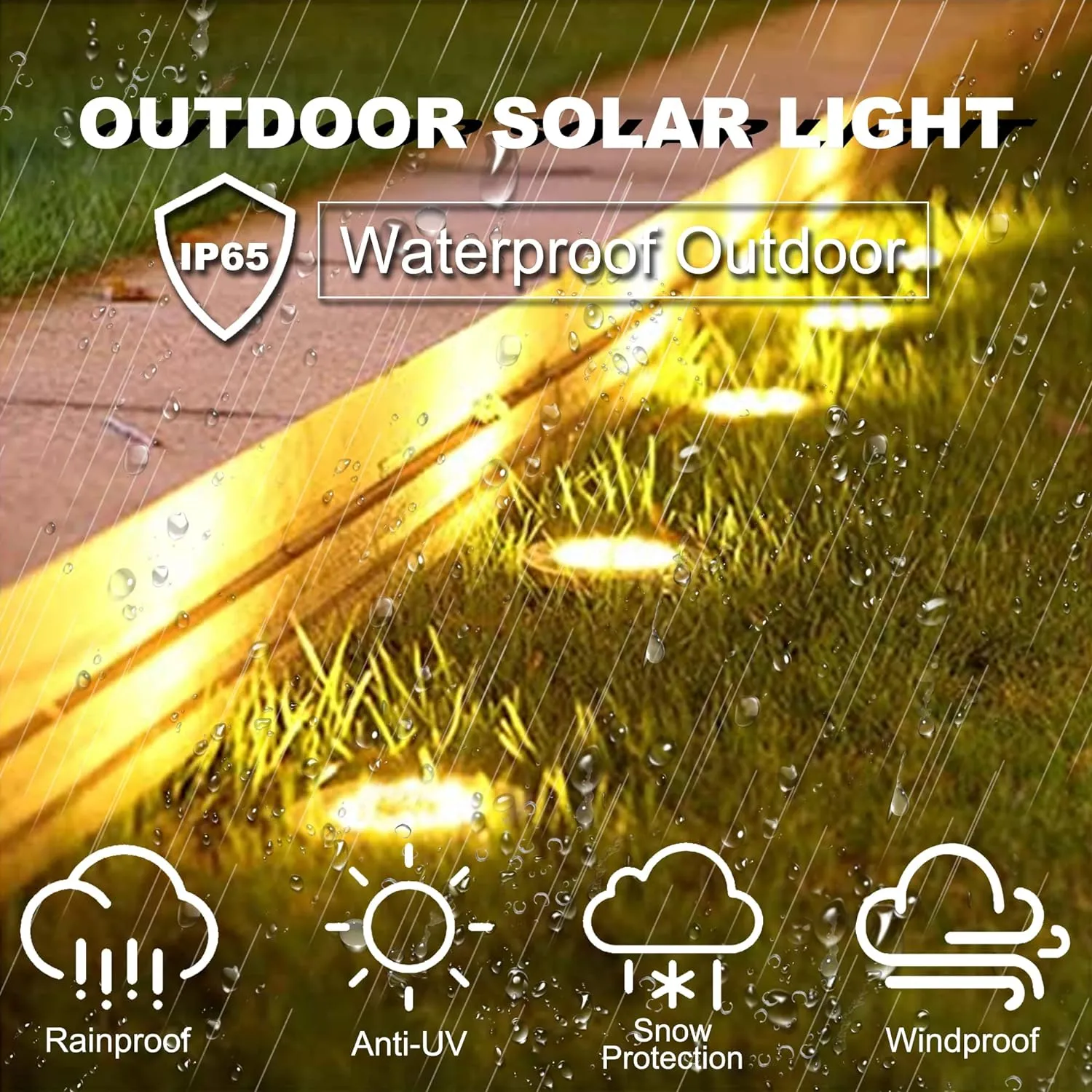 Solar Ground Lights-Waterproof Solar Outdoor Garden- Disk Light-Upgraded 16LED Bright in-Ground Light-Landscape for Pathway, Yard, Lawn, Patio, Walkway (12 Pack Warm Light)