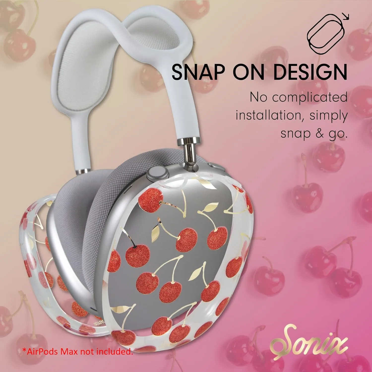 Sonix Protective Case Cover for AirPods Max Headphones | Cherry on Top