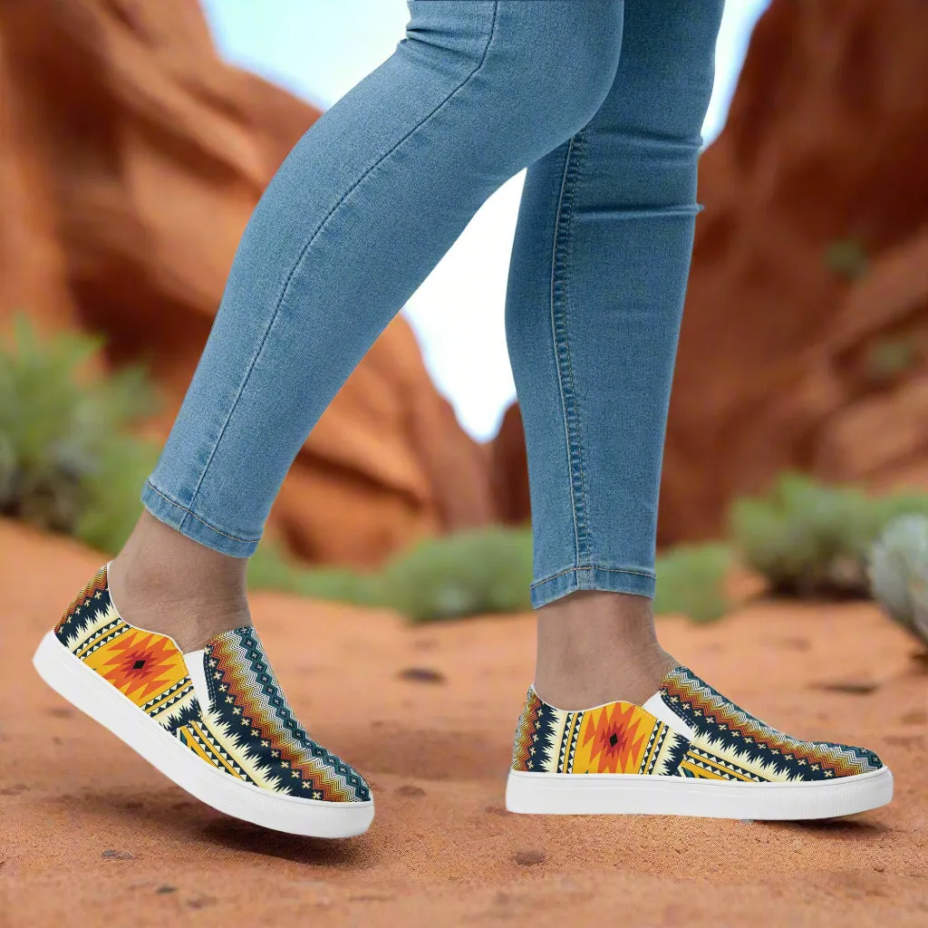 Southwest | Women’s Slip-on Canvas Shoes | Nakai
