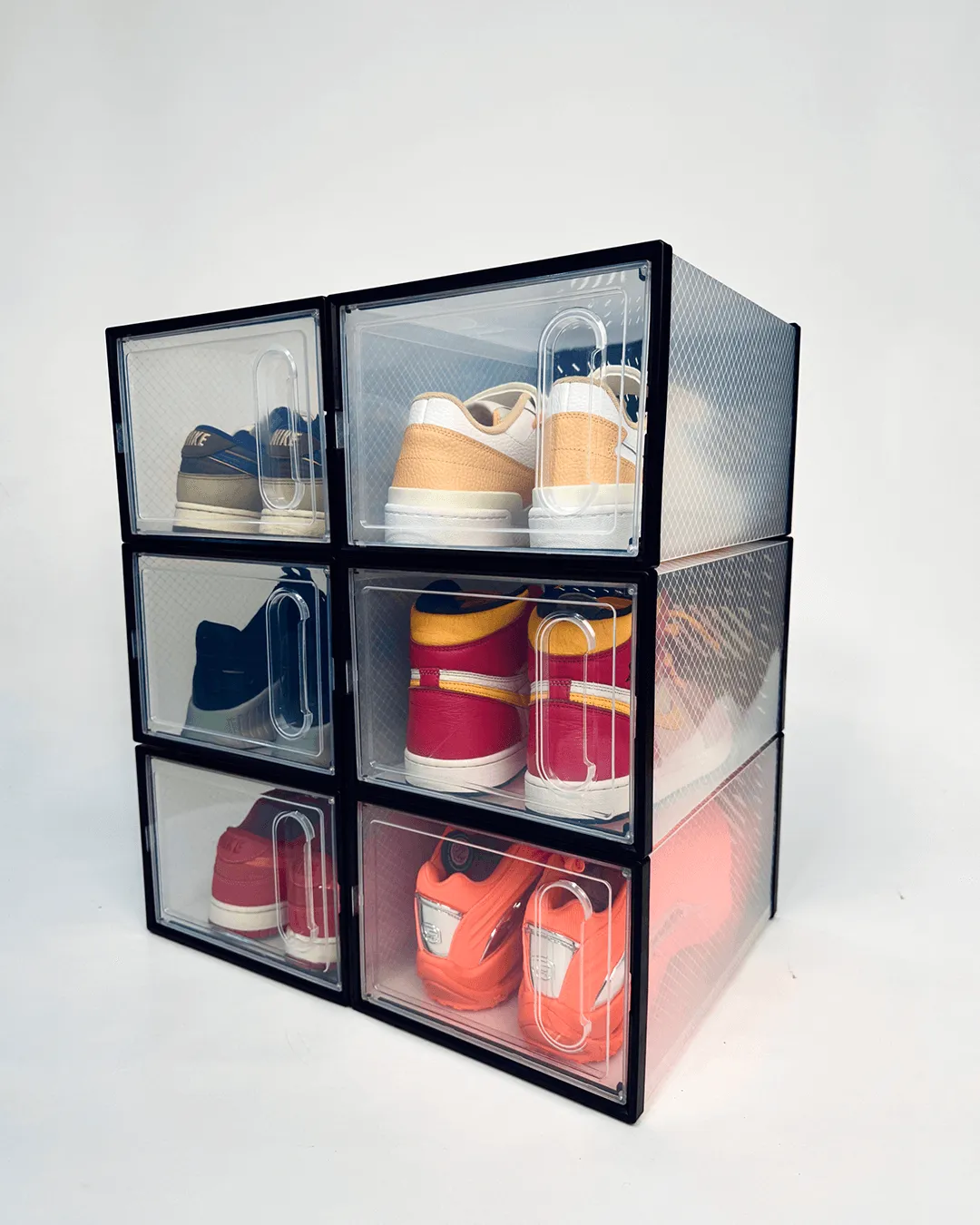 Stackable Shoe Storage Boxes (Set of 6)