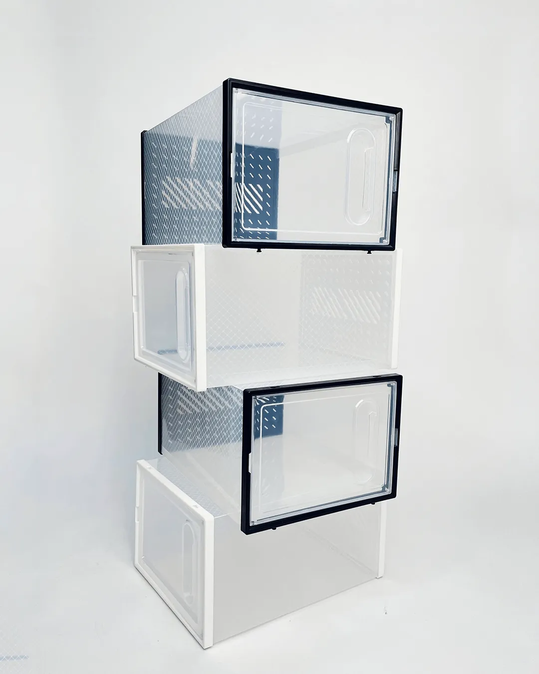 Stackable Shoe Storage Boxes (Set of 6)
