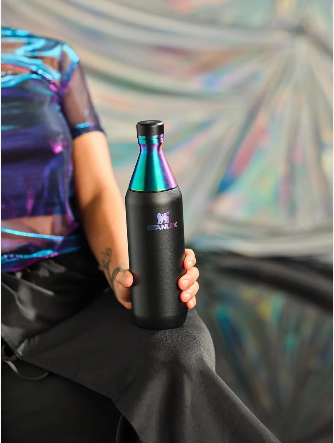 STANLEY All Day Slim Bottle 20-34 OZ | Twist off Lid with Leakproof Seal | Slim Design for Travel & Gym | Insulated Stainless Steel | BPA-Free