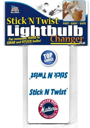 Stick N Twist Light Bulb Changer 20 pack