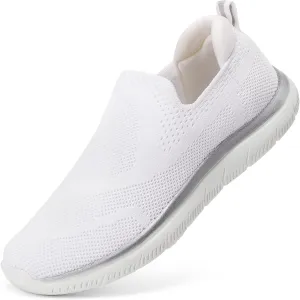 STQ Slip On Sneakers for Women Lightweight Walking Shoes Comfortable Breathable Mesh with Arch Suuport