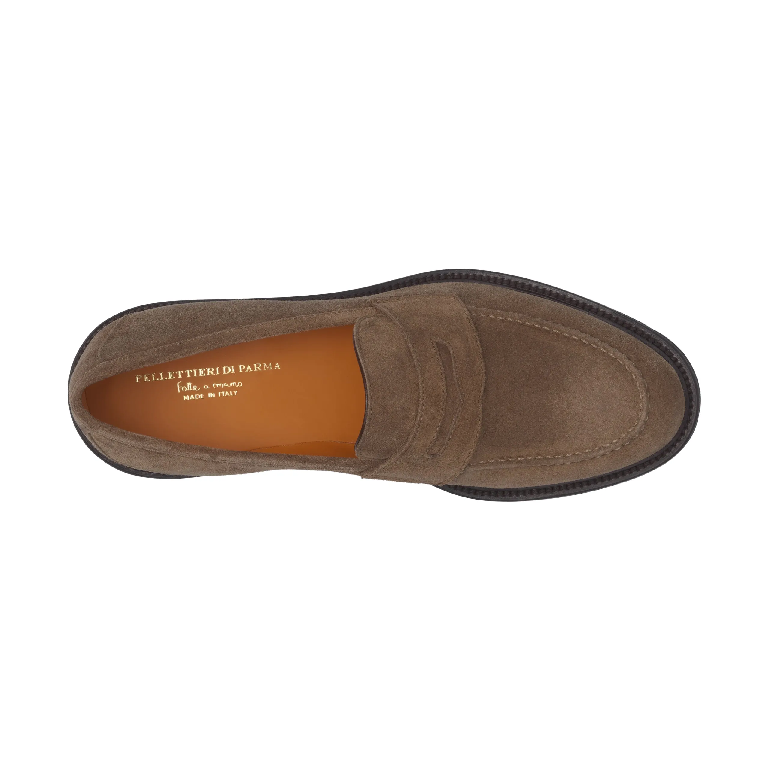 Suede Loafer in Light Brown
