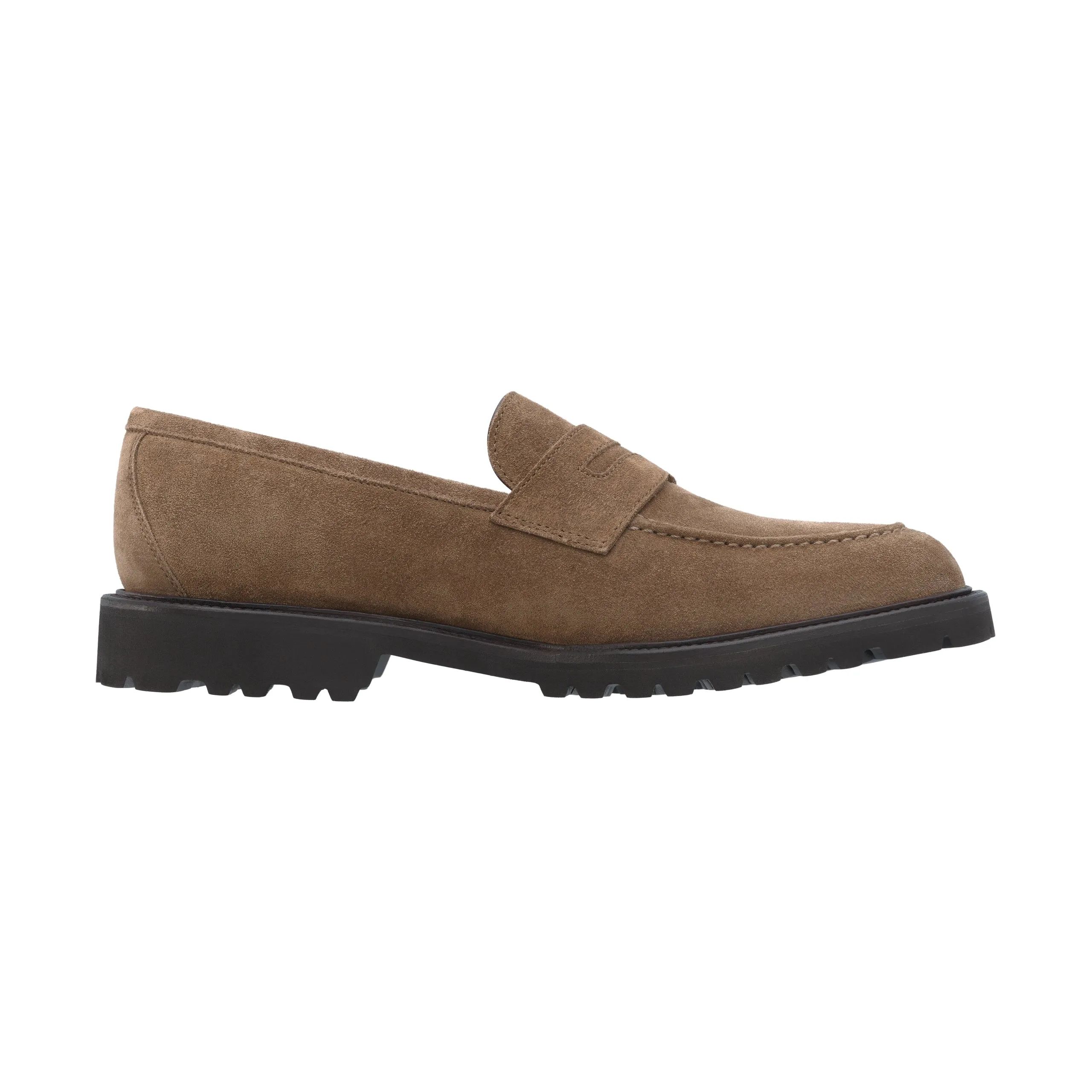Suede Loafer in Light Brown