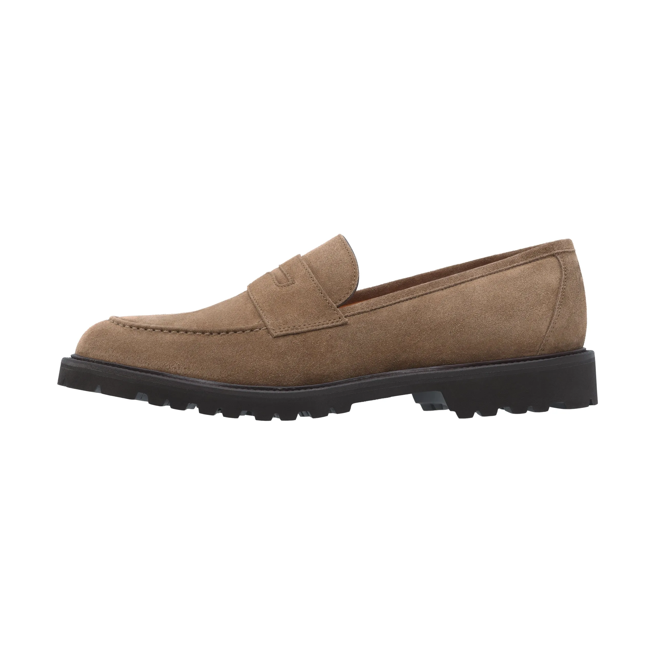 Suede Loafer in Light Brown