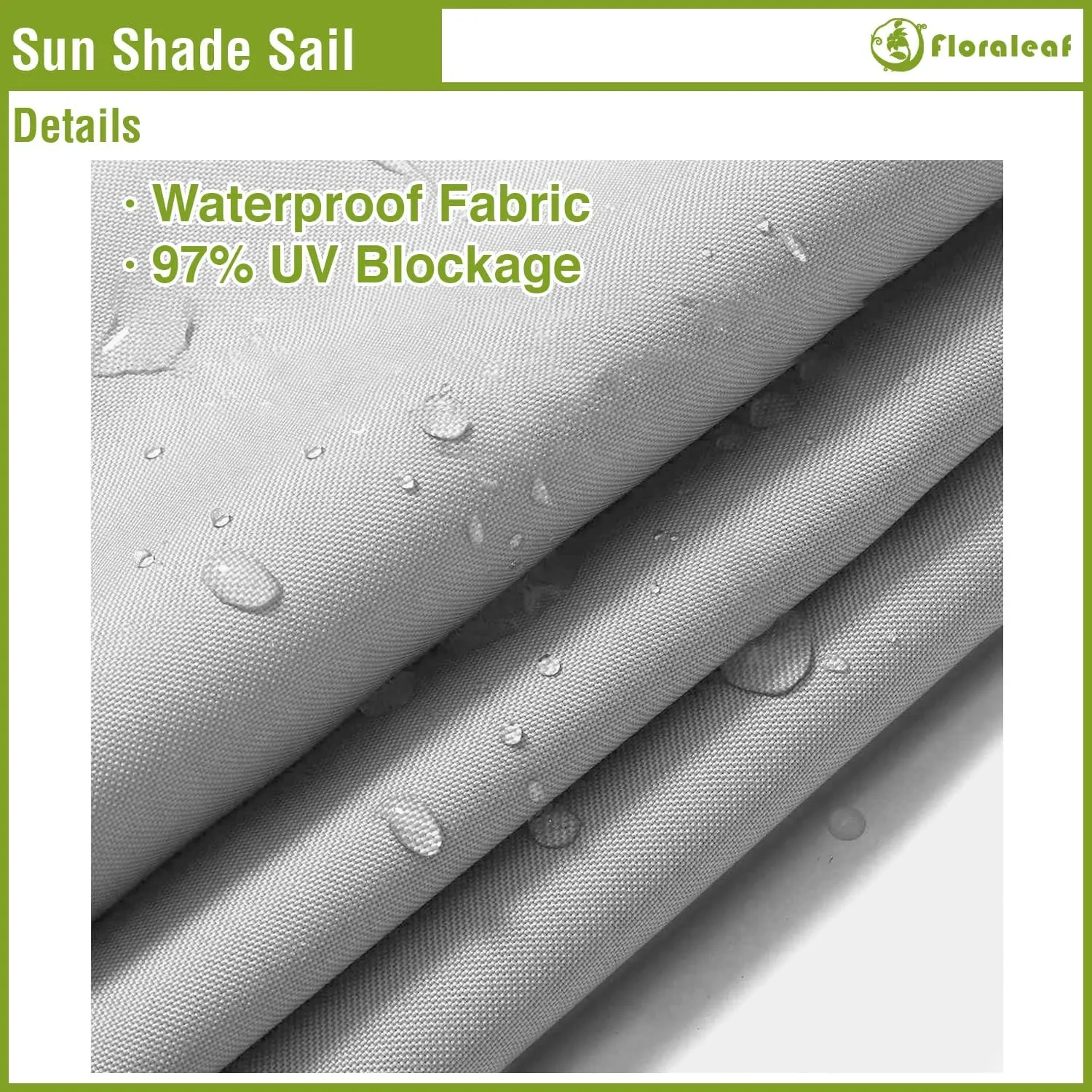 Sun Shade Sail 12'x12'x12' Waterproof Equilateral Triangle Heavy Duty UV Block Canopy Awning for Patio Backyard Lawn Garden Outdoor Activities, Light Grey