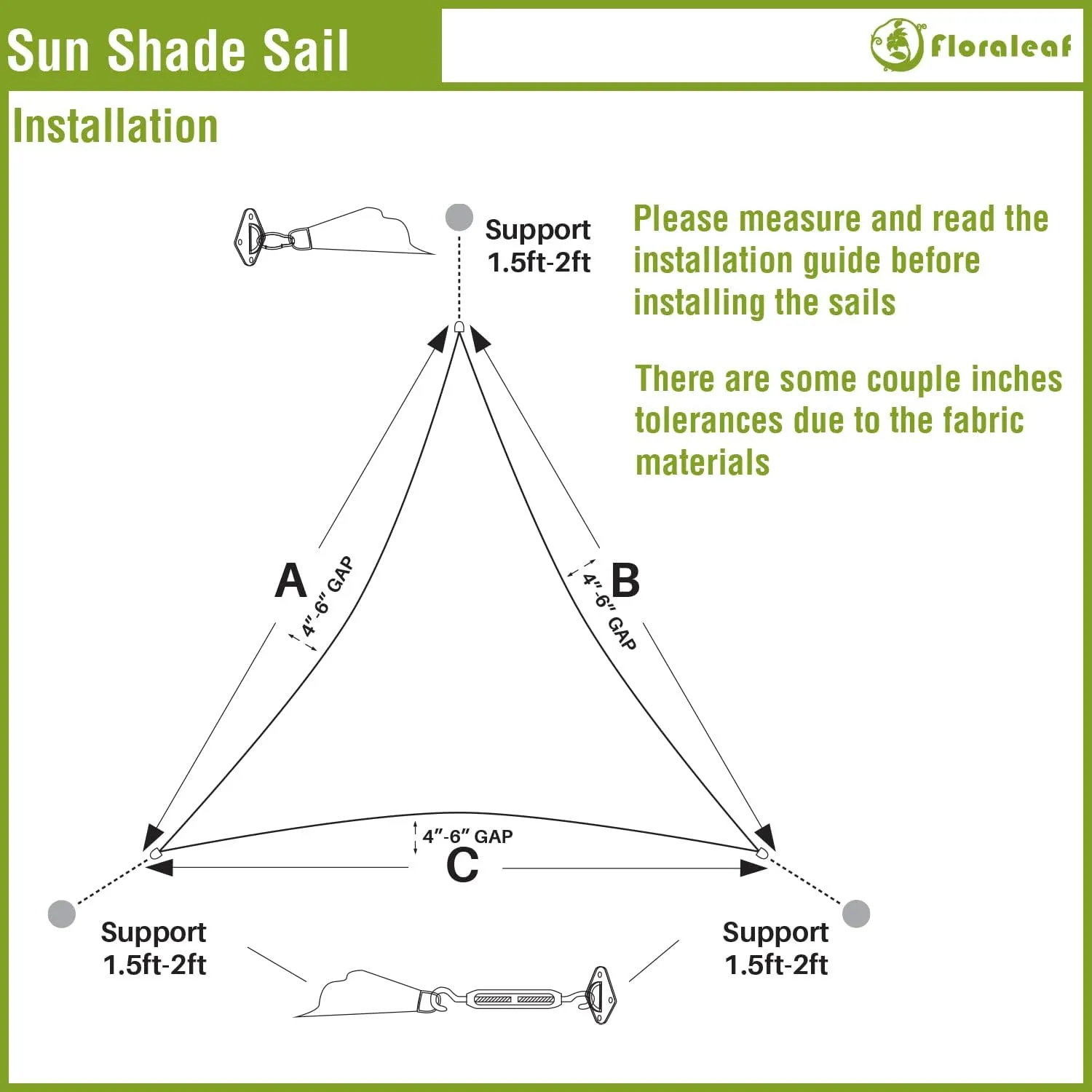 Sun Shade Sail 12'x12'x12' Waterproof Equilateral Triangle Heavy Duty UV Block Canopy Awning for Patio Backyard Lawn Garden Outdoor Activities, Light Grey