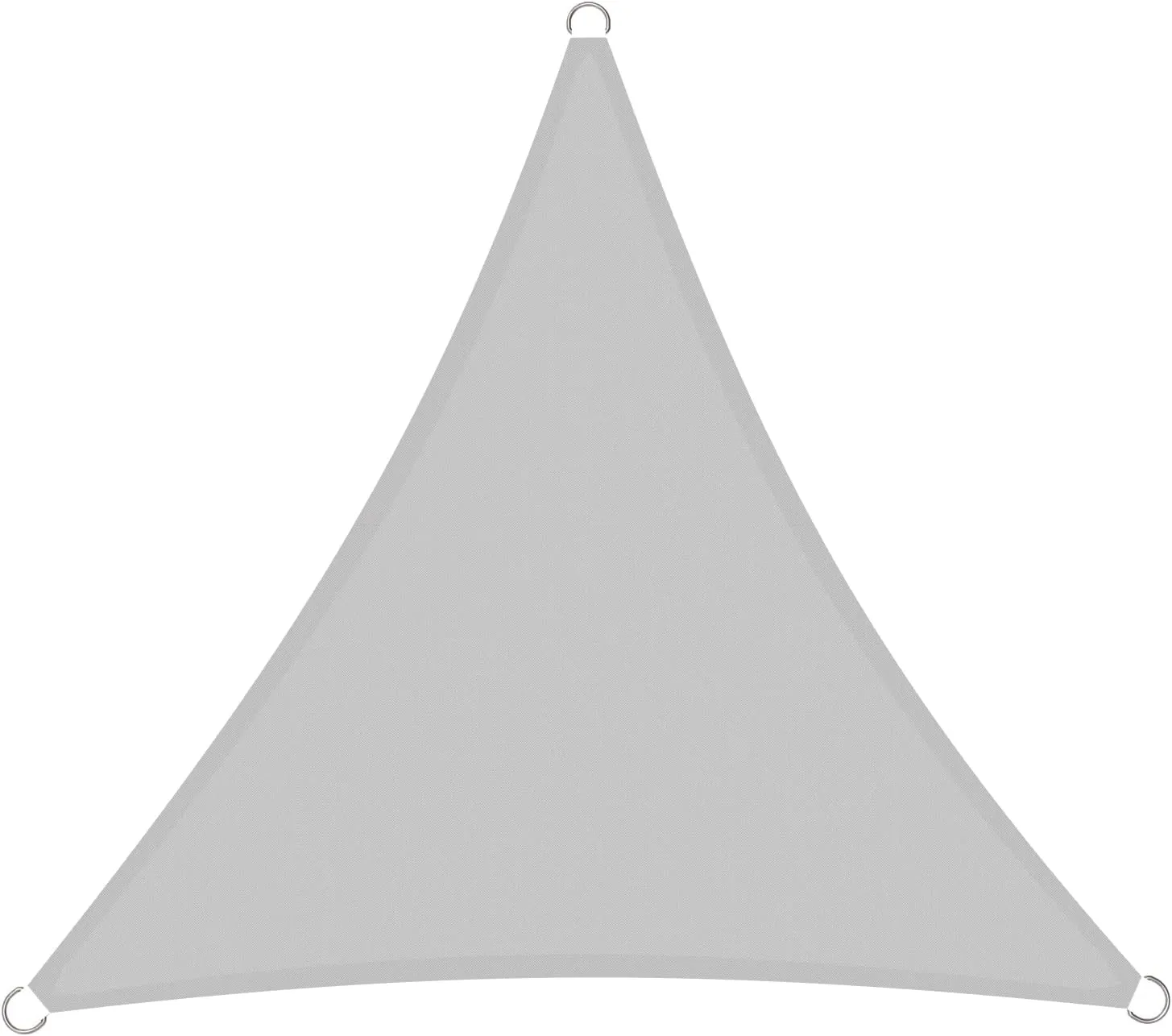 Sun Shade Sail 12'x12'x12' Waterproof Equilateral Triangle Heavy Duty UV Block Canopy Awning for Patio Backyard Lawn Garden Outdoor Activities, Light Grey
