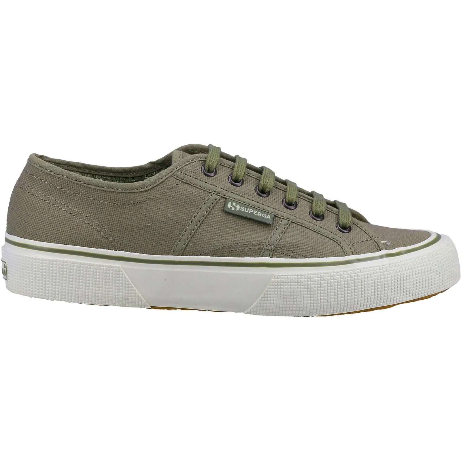 Superga Men's 2490 BOLD Trainers in Green Safari