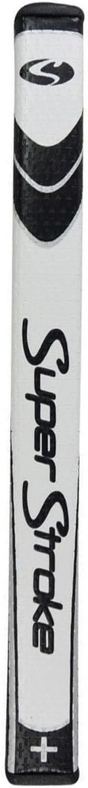 Superstroke Slim Putter Grip, Oversized, Lightweight Golf Grip, Non-Slip, 10.50" L X 1.30" W, USGA Approved, White/Black, Plus 3.0 XL