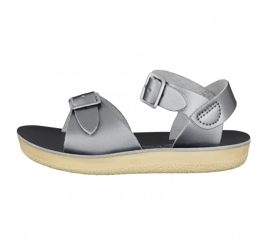 Surfer Pewter Youth Sandals by Salt-Water Sandals