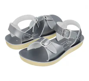 Surfer Pewter Youth Sandals by Salt-Water Sandals